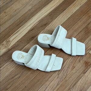 Chic White Woven Sandals